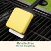 imageCuisinart 5Piece Grill ampamp Griddle Scrubber Set Bristle Free Stainless Steel 3 Steam Cleaning Sponges with Water Tray Perfect for Grill ampamp Griddle Cleaning Easy Stain Remover BBQ ampamp Camping ToolBlackYellow