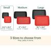 imageCuisinart Grilling Prep ampamp Serve Trays 17x105 inch BBQ Tray Safe for Food Handling 2 Dishwasher Safe Nesting Trays Black ampamp Red Perfect Grilling Accessories for Cooked ampamp Raw Meat Fits 6 BurgersSmall 105 x 105