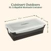 imageCuisinart XL Collapsible Marinating Container Large Capacity Grill Accessories Perfect for BBQs and Tailgates Marinade and Brining Prep Collapsible Silicone for Easy Storage