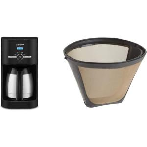 imageCuisinart 12Cup Classic Programmable Coffeemaker White 12Cup Programmable DCC1120NASBlack Thermal