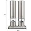 imageCuisinart Rechargeable Electric Salt ampamp Pepper Mill Set in Brushed Stainless Steel SP4Model 261quotW x 394quotH