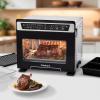 imageCuisinart 15in1 ExtraLarge Digital Air Fryer Oven with 9quotx13quot 2in1 Pan Air Fry 4 Lbs of Wings Cook a 13 Lb Turkey or 5 Lb Chicken Toast 9 Slices of Bread and Bake a 13quot Pizza TOA112