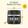 imageCuisinart Dual Basket Air Fryer Two Baskets Totals 11 QT 4 Function Air Fryer to Air Fry Roast Bake ampamp Keep Warm Features Sync Finish ampamp Settings Toss Reminder Automatic Warm Mode ampamp AutoPause45 Qt