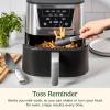 imageCuisinart Dual Basket Air Fryer Two Baskets Totals 11 QT 4 Function Air Fryer to Air Fry Roast Bake ampamp Keep Warm Features Sync Finish ampamp Settings Toss Reminder Automatic Warm Mode ampamp AutoPause6 Qt No Window