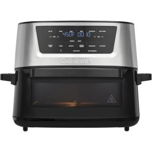 imageCuisinart Dual Basket Air Fryer Two Baskets Totals 11 QT 4 Function Air Fryer to Air Fry Roast Bake ampamp Keep Warm Features Sync Finish ampamp Settings Toss Reminder Automatic Warm Mode ampamp AutoPause9 Qt