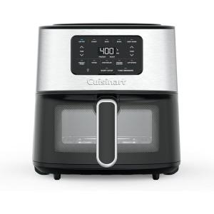 imageCuisinart Dual Basket Air Fryer Two Baskets Totals 11 QT 4 Function Air Fryer to Air Fry Roast Bake ampamp Keep Warm Features Sync Finish ampamp Settings Toss Reminder Automatic Warm Mode ampamp AutoPause6 Qt