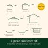 image:imageCuisinart 11Piece Matte Black Elegance Cookware Set