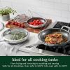 image:imageCuisinart FusionElite Nonstick TriPly Stainless Steel Skillet 10 Skillet Frying Pan with PURELYSEAR Ceramic Nonstick Technology Scratch Proof Cool Grip Handles Dishwasher Safe6 pc Skillet Set