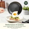 image:imageCuisinart FusionElite Nonstick TriPly Stainless Steel Skillet 10 Skillet Frying Pan with PURELYSEAR Ceramic Nonstick Technology Scratch Proof Cool Grip Handles Dishwasher Safe8inch Skillet