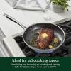 image:imageCuisinart FusionElite Nonstick TriPly Stainless Steel Skillet 10 Skillet Frying Pan with PURELYSEAR Ceramic Nonstick Technology Scratch Proof Cool Grip Handles Dishwasher Safe10inch Skillet