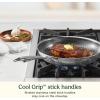 image:imageCuisinart FusionElite Nonstick TriPly Stainless Steel Skillet 10 Skillet Frying Pan with PURELYSEAR Ceramic Nonstick Technology Scratch Proof Cool Grip Handles Dishwasher Safe6 pc Skillet Set