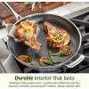 image:imageCuisinart FusionElite Nonstick TriPly Stainless Steel Skillet 10 Skillet Frying Pan with PURELYSEAR Ceramic Nonstick Technology Scratch Proof Cool Grip Handles Dishwasher Safe12inch Skillet