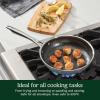 image:imageCuisinart FusionElite Nonstick TriPly Stainless Steel Skillet 10 Skillet Frying Pan with PURELYSEAR Ceramic Nonstick Technology Scratch Proof Cool Grip Handles Dishwasher Safe8inch Skillet