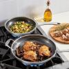 image:imageCuisinart FusionPlus Nonstick Stainless Steel Cookware 10Inch Skillet with PFASFree PURELYSEAR Ceramic Technology Scratch Proof Cool Grip Handles Dishwasher Safe FPS222410 and 12inch Skillet Set