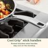 image:imageCuisinart FusionPlus Nonstick Stainless Steel Cookware 10Inch Skillet with PFASFree PURELYSEAR Ceramic Technology Scratch Proof Cool Grip Handles Dishwasher Safe FPS22248 and 10inch Skillet Set