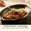image:imageCuisinart FusionPlus Nonstick Stainless Steel Cookware 10Inch Skillet with PFASFree PURELYSEAR Ceramic Technology Scratch Proof Cool Grip Handles Dishwasher Safe FPS22248inch Skillet