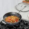 image:imageCuisinart FusionPlus Nonstick Stainless Steel Cookware 12Inch Wok Pan with Cover and Helper PFASFree PURELYSEAR Ceramic Technology Scratch Proof Cool Grip Handles Dishwasher Safe FPS2630HC