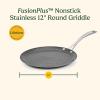image:imageCuisinart FusionPlus Nonstick Stainless Steel Cookware Set 5Piece Skillet Cooking Set with PFASFree PURELYSEAR Ceramic Non Stick Technology Scratch Proof Cool Grip Handles Dishwasher Safe12inch Round Griddle