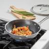 image:imageCuisinart FusionPlus Nonstick Stainless Steel Cookware Set 5Piece Skillet Cooking Set with PFASFree PURELYSEAR Ceramic Non Stick Technology Scratch Proof Cool Grip Handles Dishwasher Safe1025inch Deep Fry