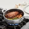 image:imageCuisinart FusionPlus Nonstick Stainless Steel Cookware Set 5Piece Skillet Cooking Set with PFASFree PURELYSEAR Ceramic Non Stick Technology Scratch Proof Cool Grip Handles Dishwasher Safe35quart Saute Pan