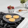image:imageCuisinart FusionPlus Nonstick Stainless Steel Cookware Set 5Piece Skillet Cooking Set with PFASFree PURELYSEAR Ceramic Non Stick Technology Scratch Proof Cool Grip Handles Dishwasher Safe12inch Round Griddle