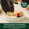 image:imageCuisinart FusionPlus Nonstick Stainless Steel Cookware Set 5Piece Skillet Cooking Set with PFASFree PURELYSEAR Ceramic Non Stick Technology Scratch Proof Cool Grip Handles Dishwasher Safe1025inch Deep Fry