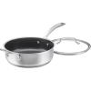 image:imageCuisinart FusionPlus Nonstick Stainless Steel Cookware Set 5Piece Skillet Cooking Set with PFASFree PURELYSEAR Ceramic Non Stick Technology Scratch Proof Cool Grip Handles Dishwasher Safe35quart Saute Pan