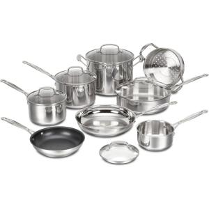 image:imageCuisinart Chefs Classic Stainless Cookware 13Piece Set 7713