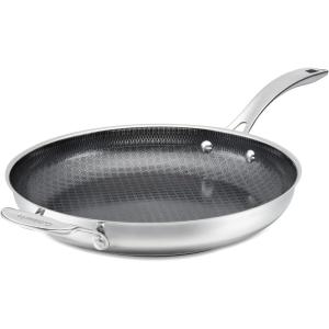 image:imageCuisinart FusionPlus Nonstick Stainless Steel Cookware 10Inch Skillet with PFASFree PURELYSEAR Ceramic Technology Scratch Proof Cool Grip Handles Dishwasher Safe FPS222412inch Skillet