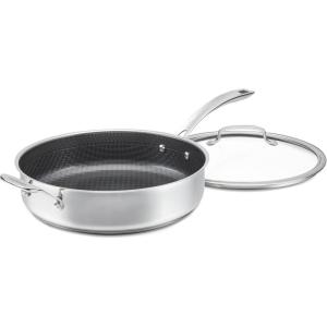 image:imageCuisinart FusionPlus Nonstick Stainless Steel Cookware Set 5Piece Skillet Cooking Set with PFASFree PURELYSEAR Ceramic Non Stick Technology Scratch Proof Cool Grip Handles Dishwasher Safe5quart Saute Pan