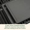 image:imageCuisinart Reversible Cast Iron GrillGriddle Plate 1575 x 9 PreSeasoned Cooking Surface with Flat and Ribbed Sides Stovetop Griddle for Electric Ranges Use on Stove Campfire or Gas Grill