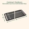 image:imageCuisinart Reversible Cast Iron GrillGriddle Plate 1575 x 9 PreSeasoned Cooking Surface with Flat and Ribbed Sides Stovetop Griddle for Electric Ranges Use on Stove Campfire or Gas Grill