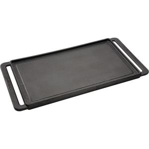 image:imageCuisinart Reversible Cast Iron GrillGriddle Plate 1575 x 9 PreSeasoned Cooking Surface with Flat and Ribbed Sides Stovetop Griddle for Electric Ranges Use on Stove Campfire or Gas Grill