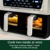 image:imageCuisinart Dual Basket Air Fryer 2425 QT Baskets Total 85 QT 4 Functions Air Fry Roast Bake and Keep Warm Features Sync Finish and Sync Settings Toss Reminder Auto Warm Mode and AutoPause11 Qt