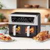 image:imageCuisinart Dual Basket Air Fryer 2425 QT Baskets Total 85 QT 4 Functions Air Fry Roast Bake and Keep Warm Features Sync Finish and Sync Settings Toss Reminder Auto Warm Mode and AutoPause11 Qt