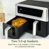 image:imageCuisinart Dual Basket Air Fryer 2425 QT Baskets Total 85 QT 4 Functions Air Fry Roast Bake and Keep Warm Features Sync Finish and Sync Settings Toss Reminder Auto Warm Mode and AutoPause11 Qt