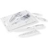 image:imageCUISINART C55CB7MB Advantage FauxMarble Cutting Board and Cutlery Set 7 PC WhiteBlack