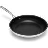 image:imageCuisinart 72230HNS Chefs Classic Stainless Nonstick 12Inch Open Skillet with Helper HandleStainless Steel