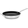 image:imageCuisinart 72230HNS Chefs Classic Stainless Nonstick 12Inch Open Skillet with Helper HandleStainless Steel