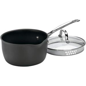 image:imageCuisinart 619420 Chefs Classic 4Quart NonstickHardAnodized Saucepan wCoverCook and Pour Saucepan wCover