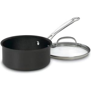 image:imageCuisinart 619420 Chefs Classic 4Quart NonstickHardAnodized Saucepan wCoverNonStick Hard Anodized