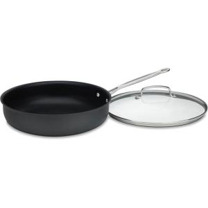 image:imageCuisinart Chefs Classic Nonstick Classic Hard Anodized 12 Deep Fry Pan wCover