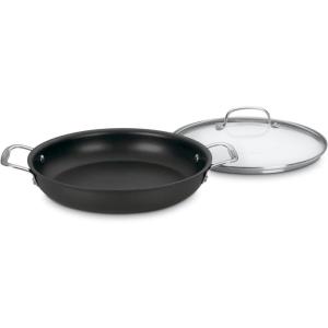 image:imageCuisinart Chefs Classic Nonstick Classic Hard Anodized 12 Everyday Pan wMedium Dome Cover