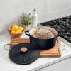 image:imageCuisinart Earth amp Essence 5 Qt Casserole with Cover  Rosemary amp Thyme CI65025RTMWBlack
