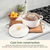 image:imageCuisinart Earth amp Essence 5 Qt Casserole with Cover  Rosemary amp Thyme CI65025RTMWWhite