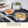 image:imageCuisinart PureClad PureClad TriplePly 12 Stainless Steel Skillet with Helper Handle and Cover PCT2230HC12Piece Set
