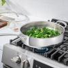image:imageCuisinart PureClad PureClad TriplePly 12 Stainless Steel Skillet with Helper Handle and Cover PCT2230HC55 Quart Saute Pan
