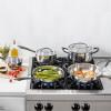 image:imageCuisinart RADIANT PRO 8Piece Stainless with Brushed Titanium Finish Cookware Set
