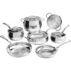 image:imageCuisinart PureClad PureClad TriplePly 12 Stainless Steel Skillet with Helper Handle and Cover PCT2230HC12Piece Set