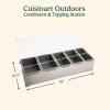 image:imageCuisinart Condiment amp Topping Station 5 Dishwasher Safe Containers for Toppings amp Condiments Versatile Fresh Food Prep Station with Clear Lid Perfect for BBQs Burgers Tacos Pizza amp OmeletsSmall